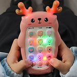 Unicorn Baby Mobile Phone Toys Bilingual Teether Educational Learning Music Gift Toys For Kids