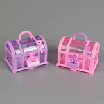 Small Plastic Makeup & Jewelry Box With Treasure Chest Decoration Box For Girls